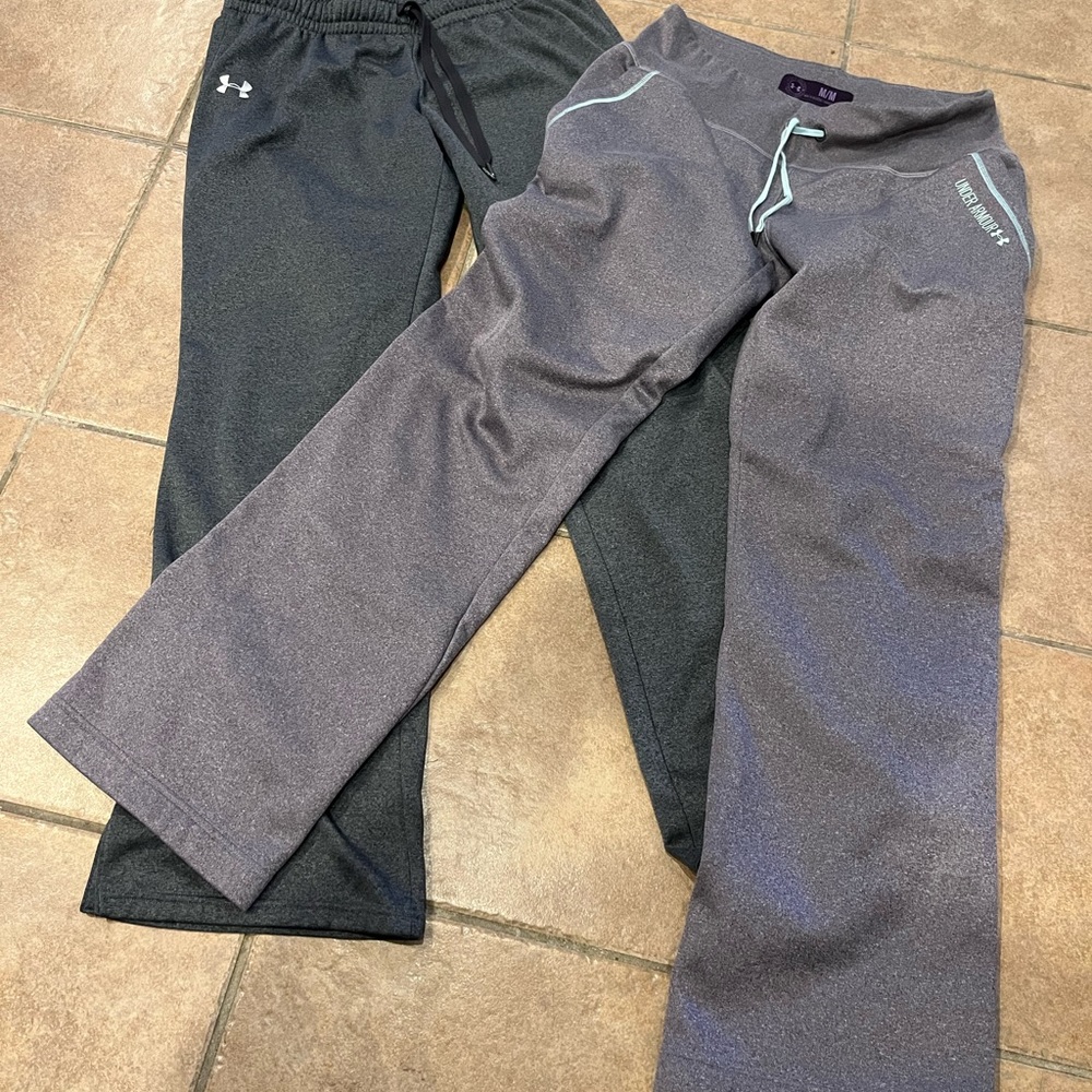 (2) pair Under Armour pants size M